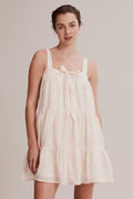Printed Tie Front Nightie