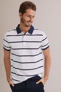 Stripe Pique Polo