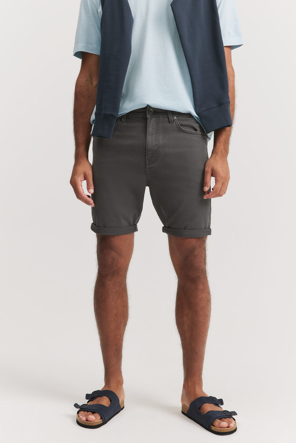 Garment Dyed Denim Short