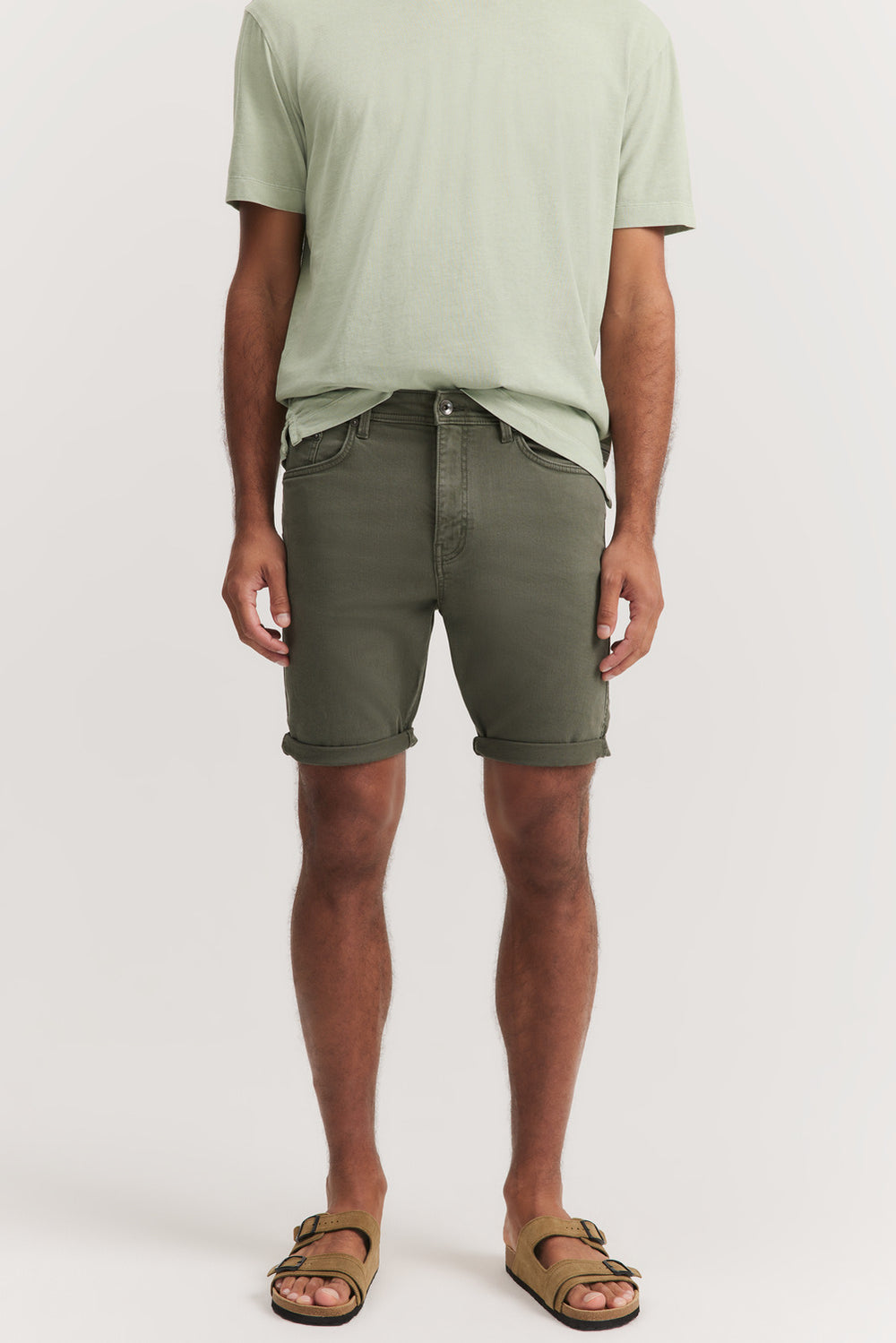 Garment Dyed Denim Short