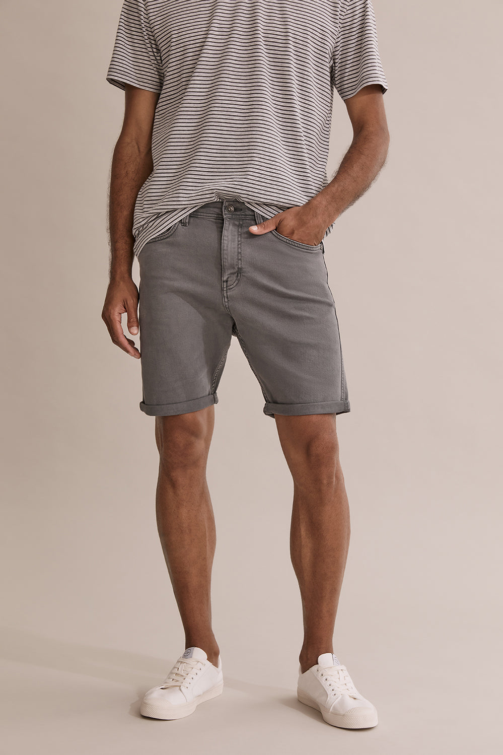 Garment Dyed Denim Short