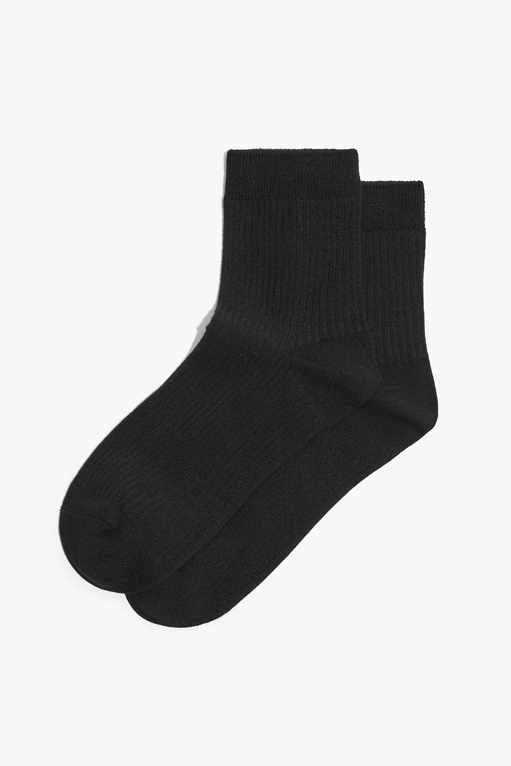 Ribbed Quarter Crew Sock Pack Of 2