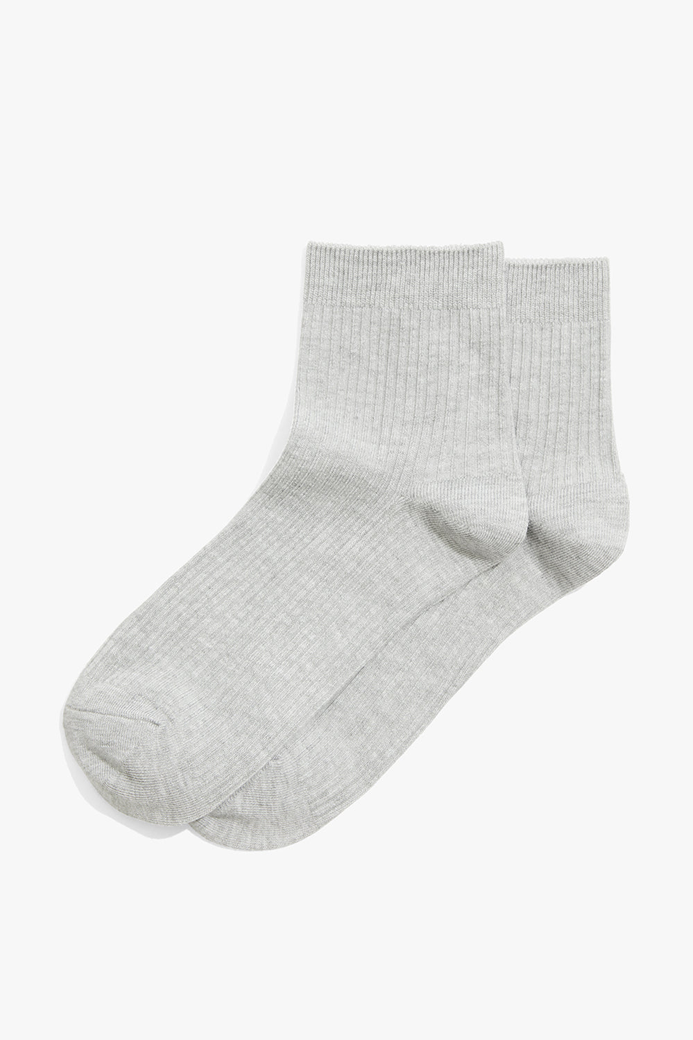 Ribbed Quarter Crew Sock Pack Of 2