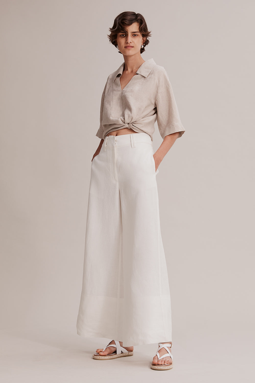 Linen Wide Leg Pant