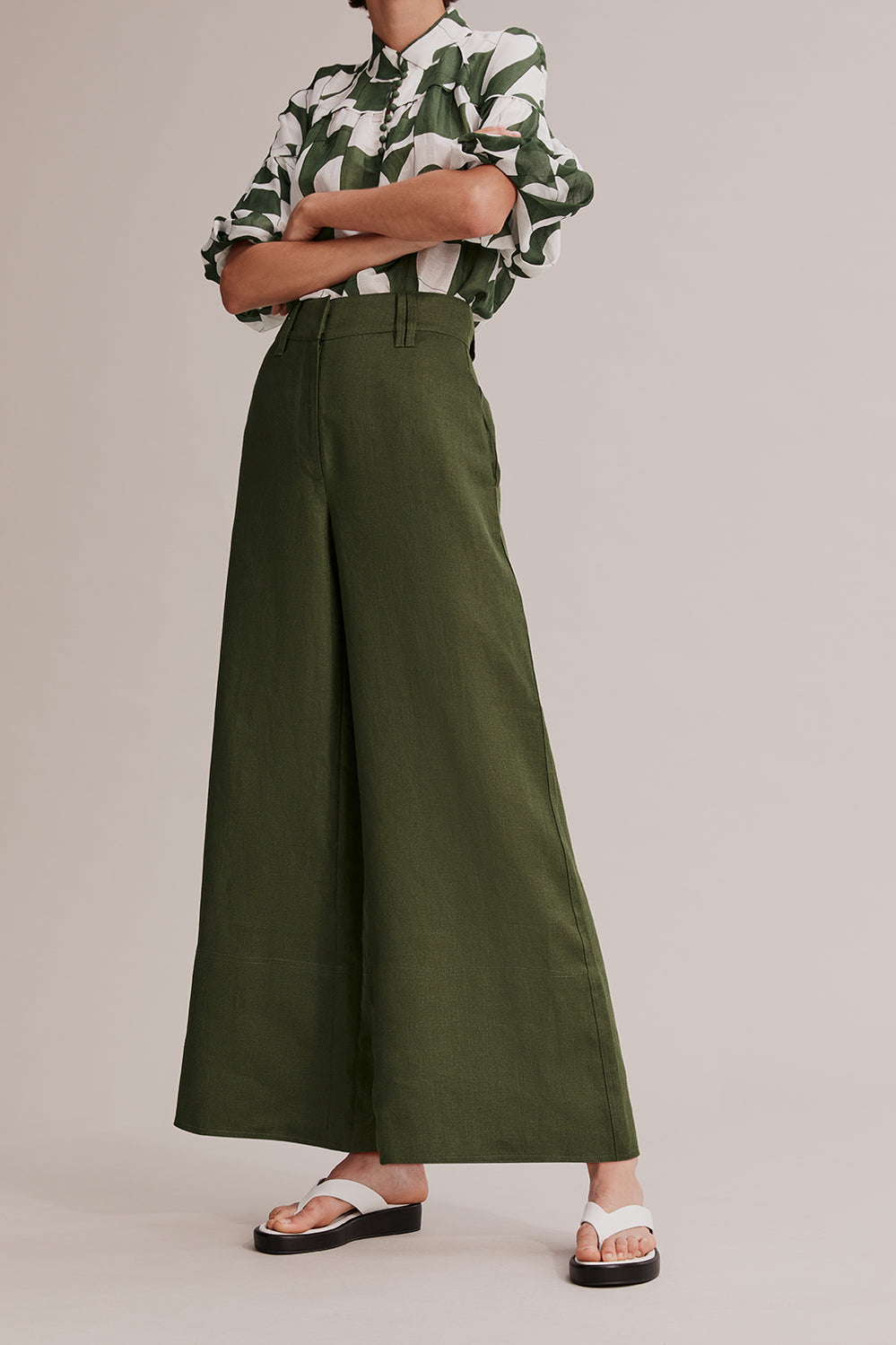 Linen Wide Leg Pant