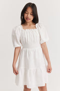 Teen Crinkle Gather Dress