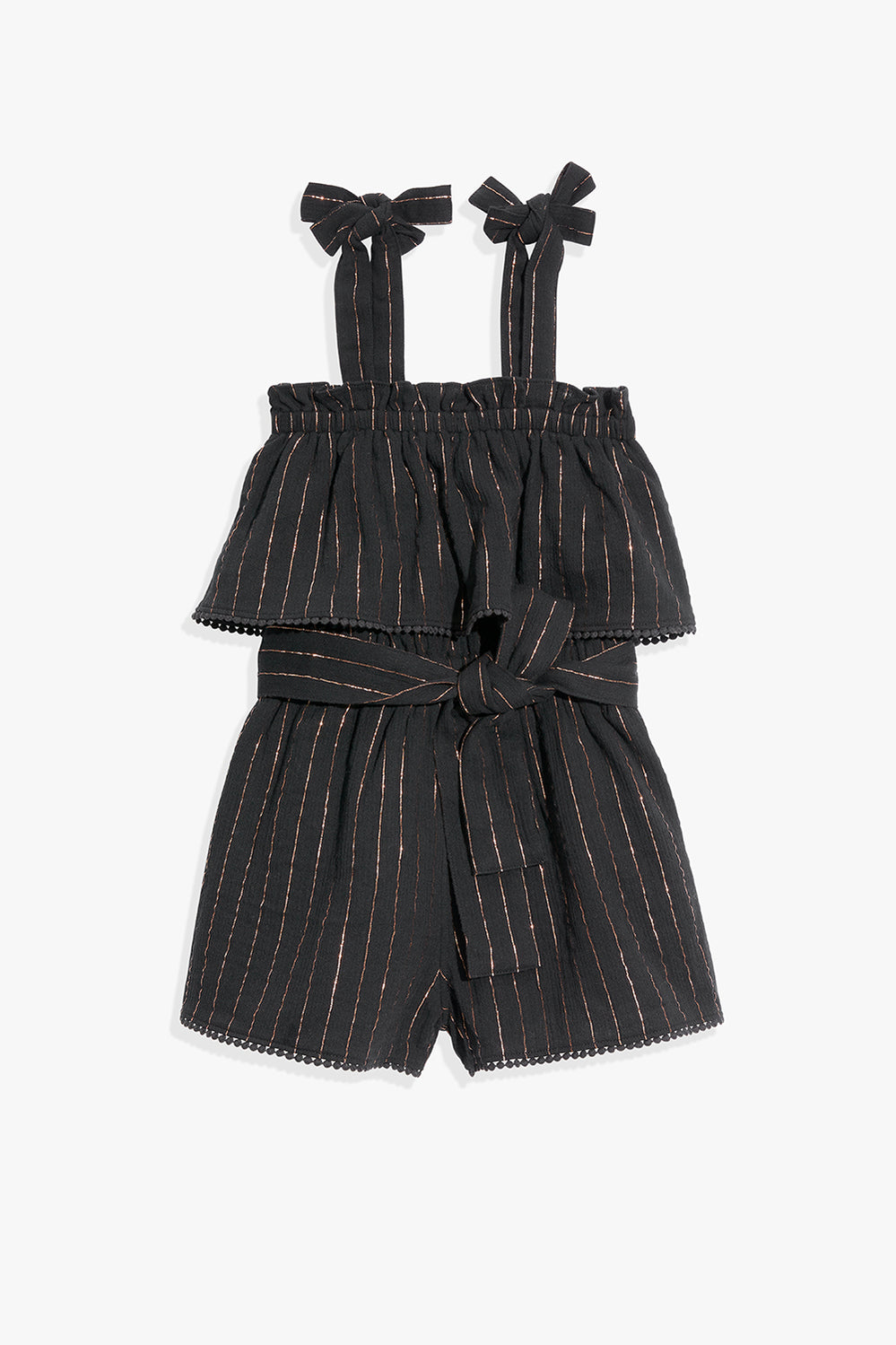 Metallic Stripe Jumpsuit