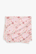 Organically Grown Cotton Floral Blanket