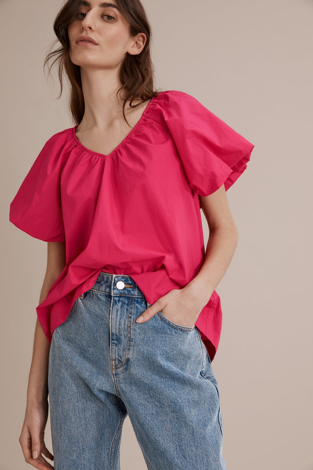 Ruched Front Popover