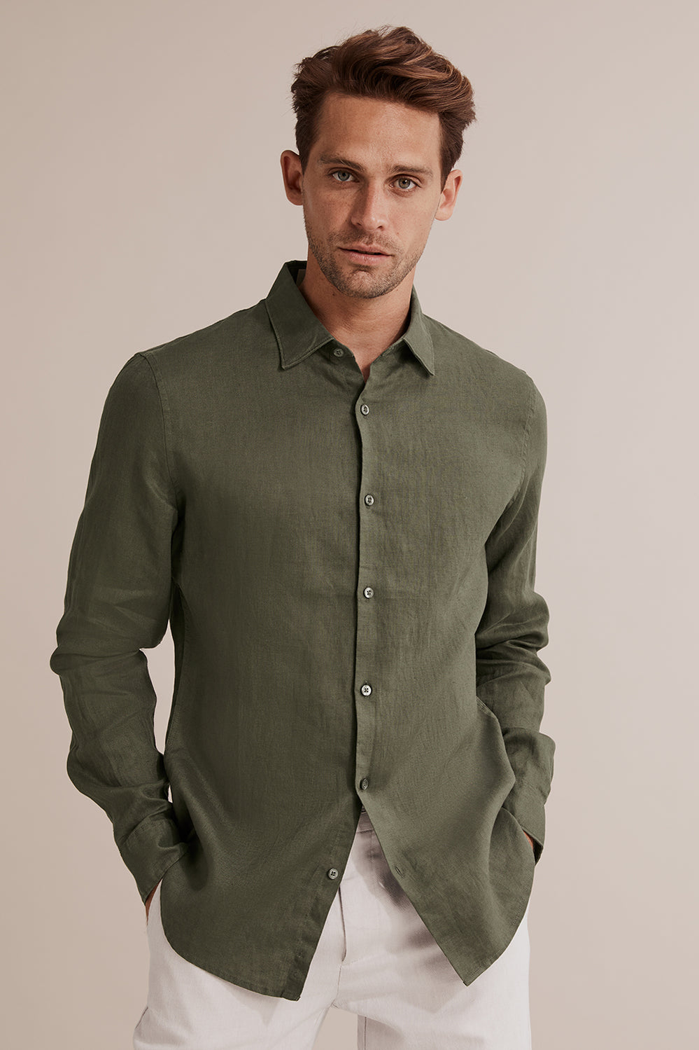 Slim Fit Linen Shirt