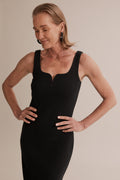 Fitted Rib Midi Dress
