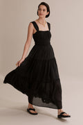 Gathered Detail Maxi Dress