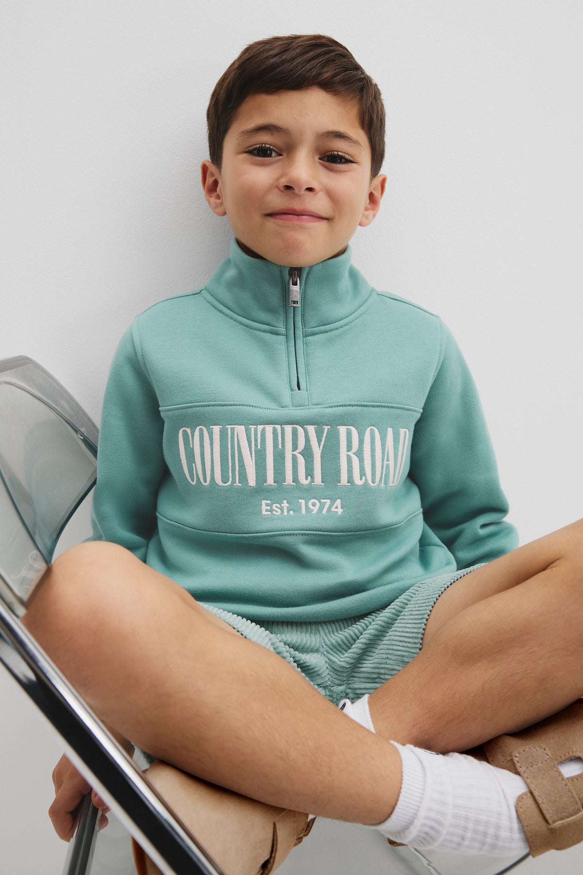 Australian Cotton Heritage Half Zip Sweat