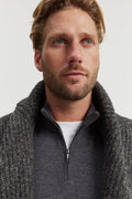Merino Half Zip Knit