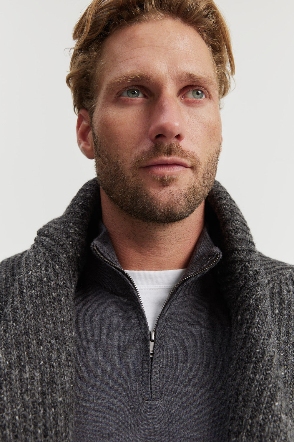 Merino Half Zip Knit