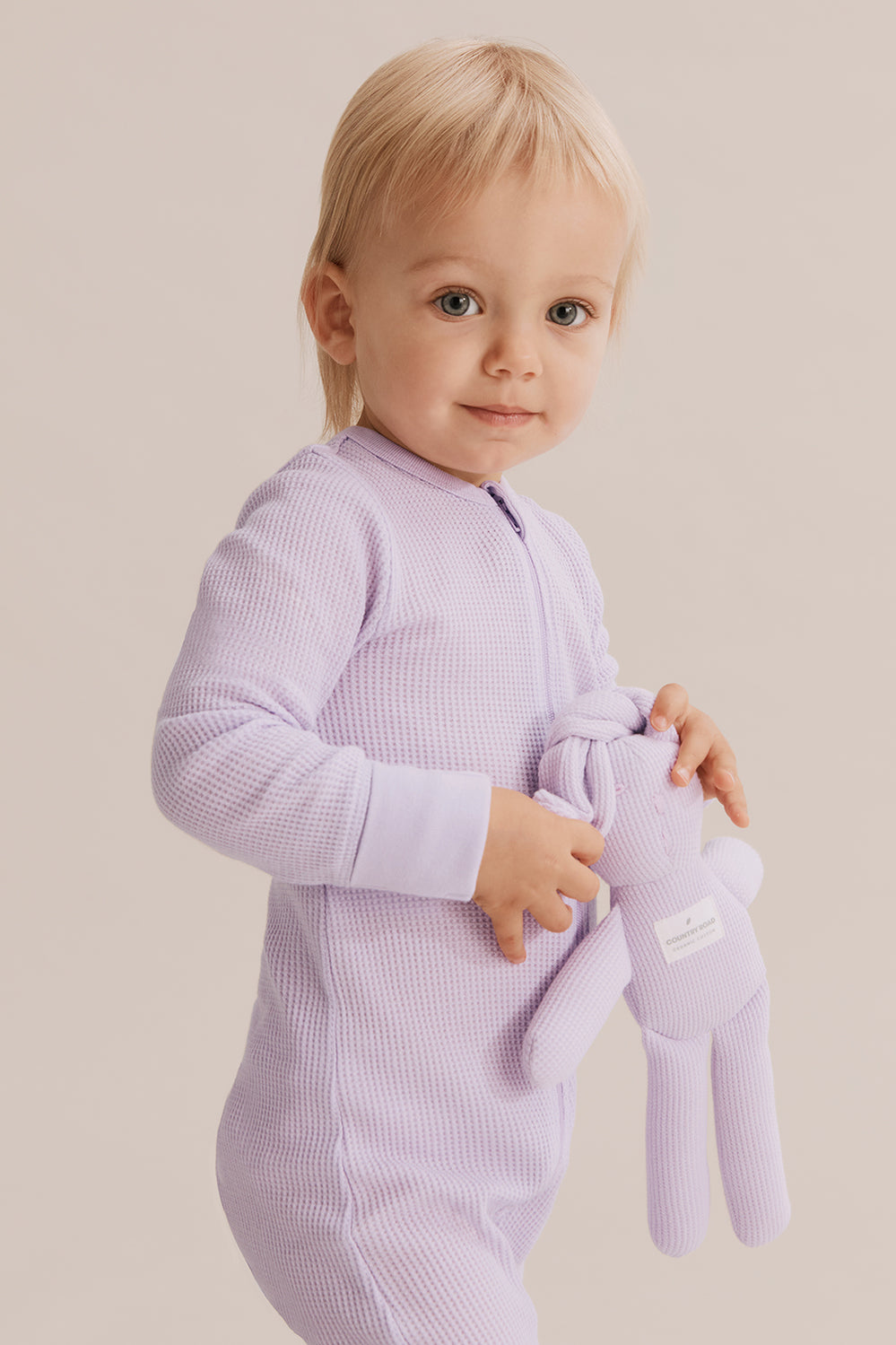 Unisex Cotton Waffle Jumpsuit