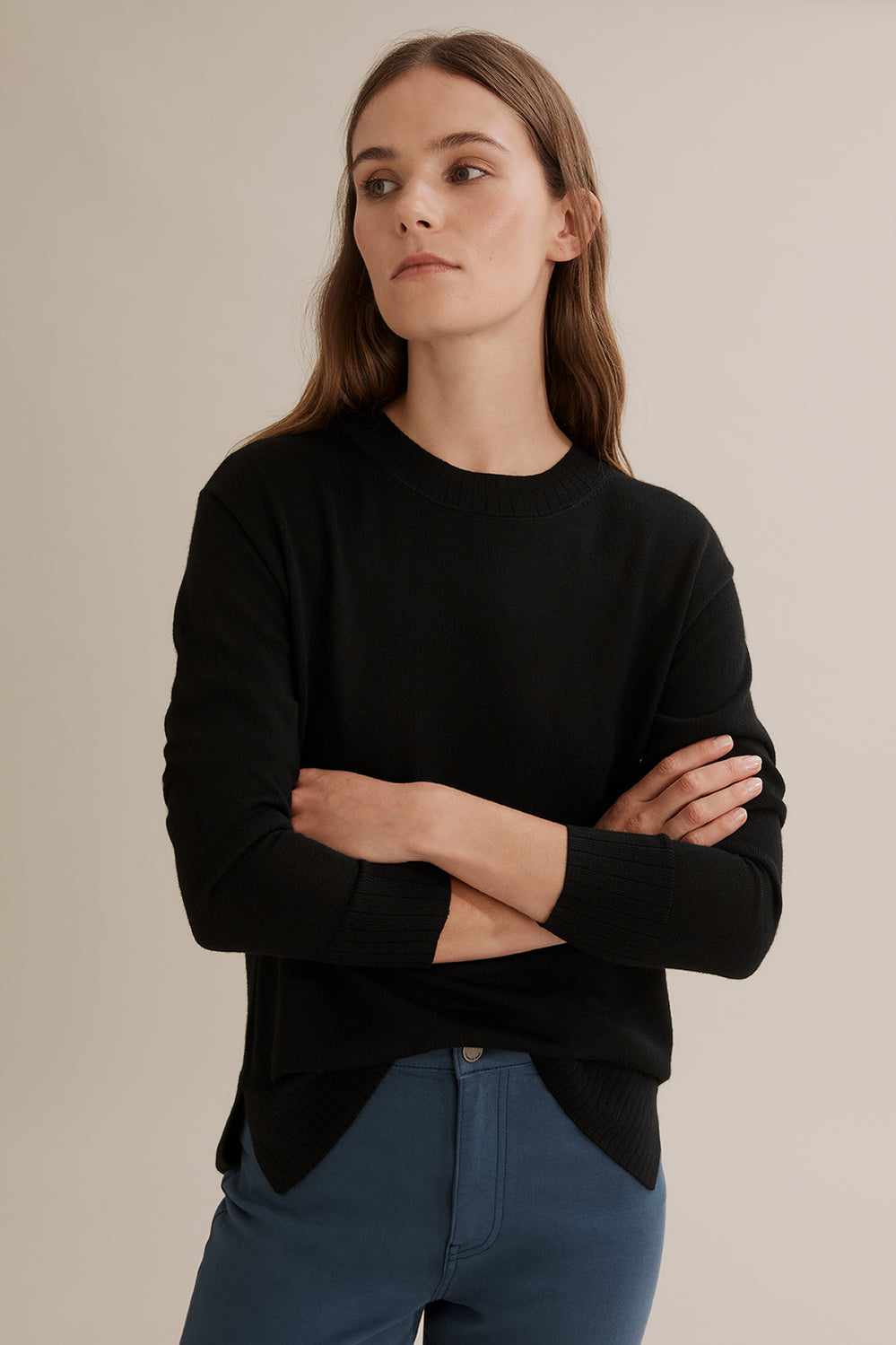 Merino Wool Crew Neck Knit