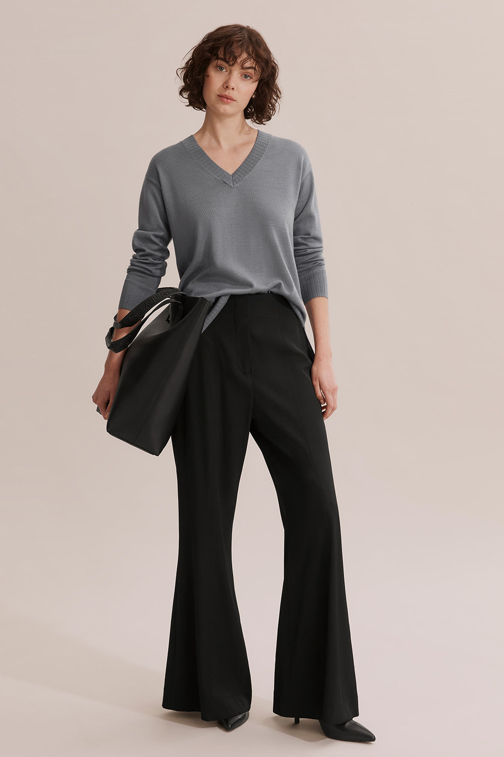 Merino Wool V-Neck Knit