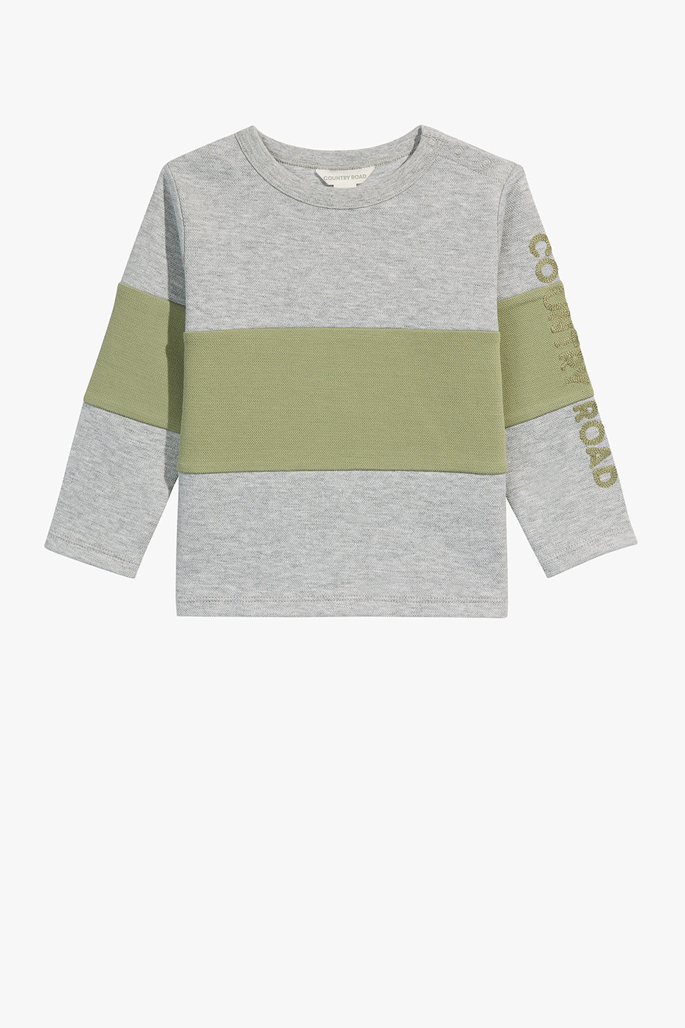 Cotton Block Stripe T-Shirt