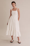 Gathered Hem Maxi Dress