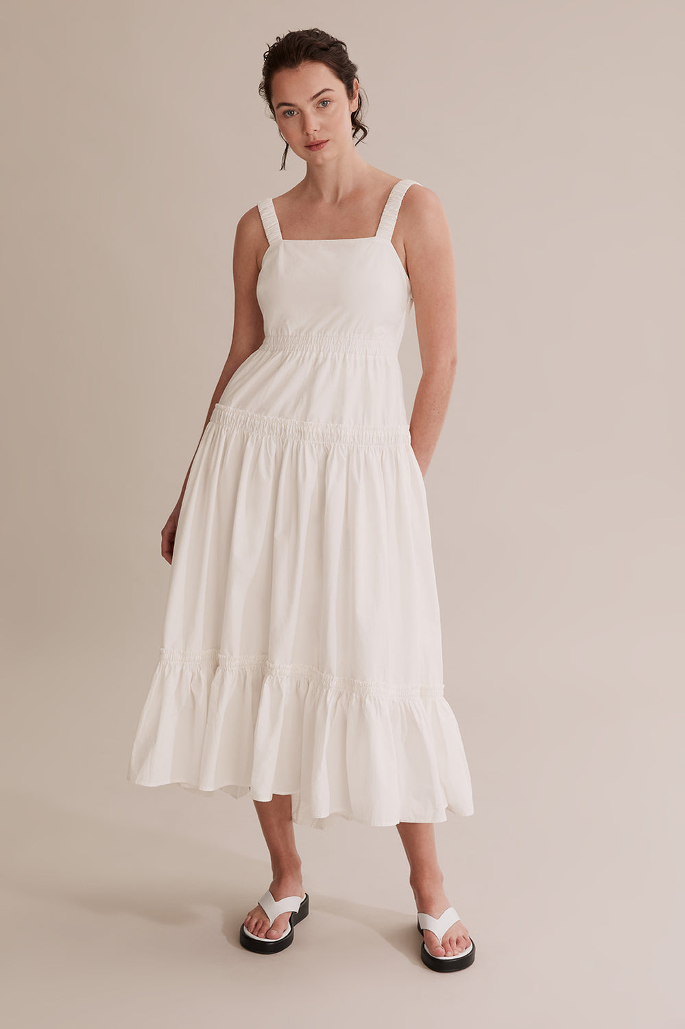 Gathered Hem Maxi Dress