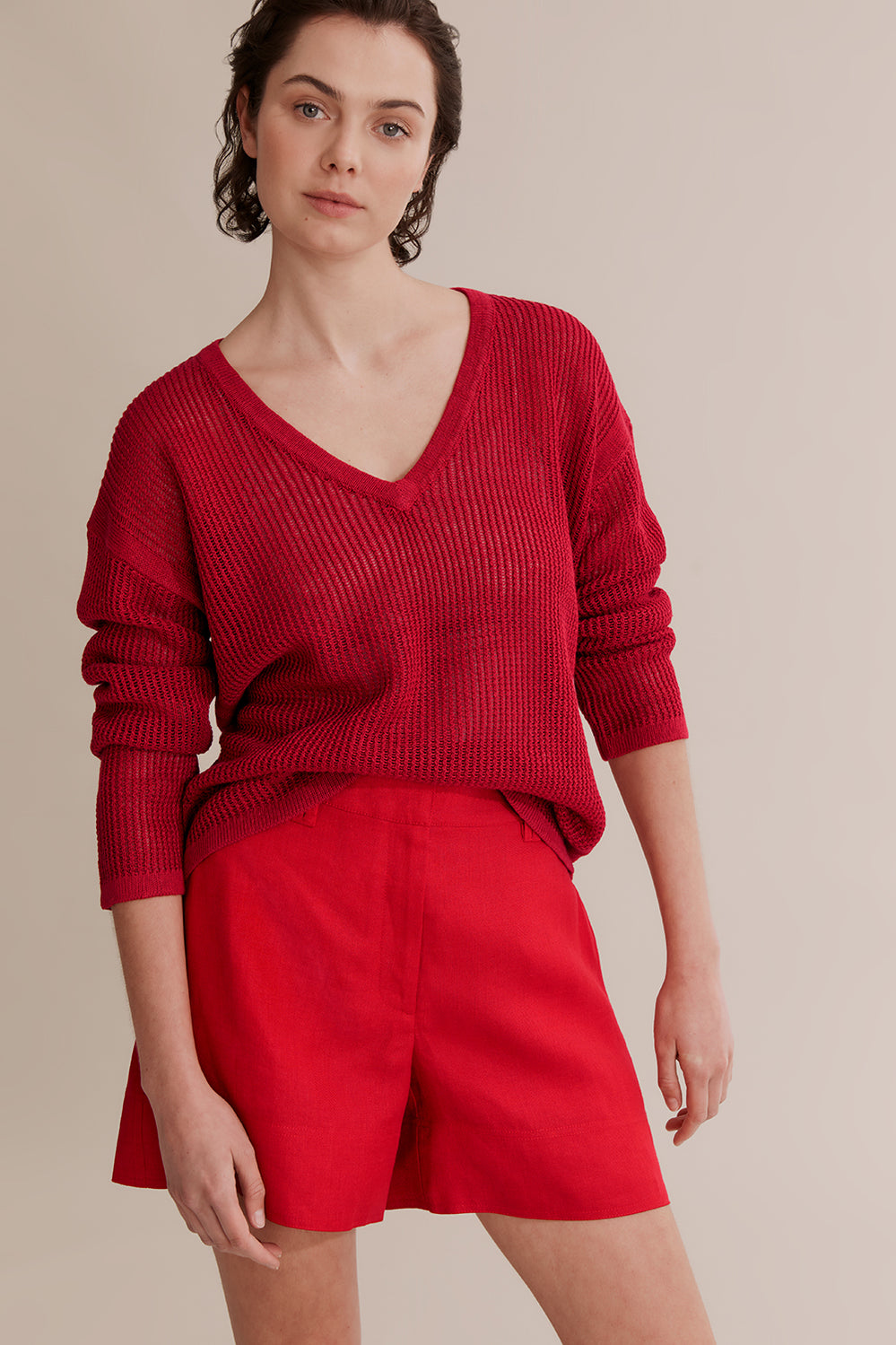 Lightweight V-Neck Knit