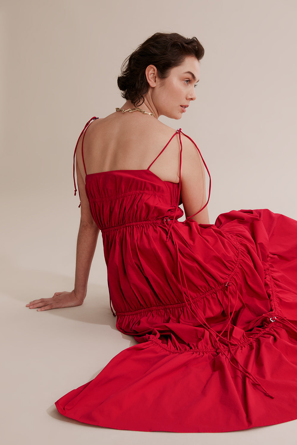 Gathered Maxi Dress