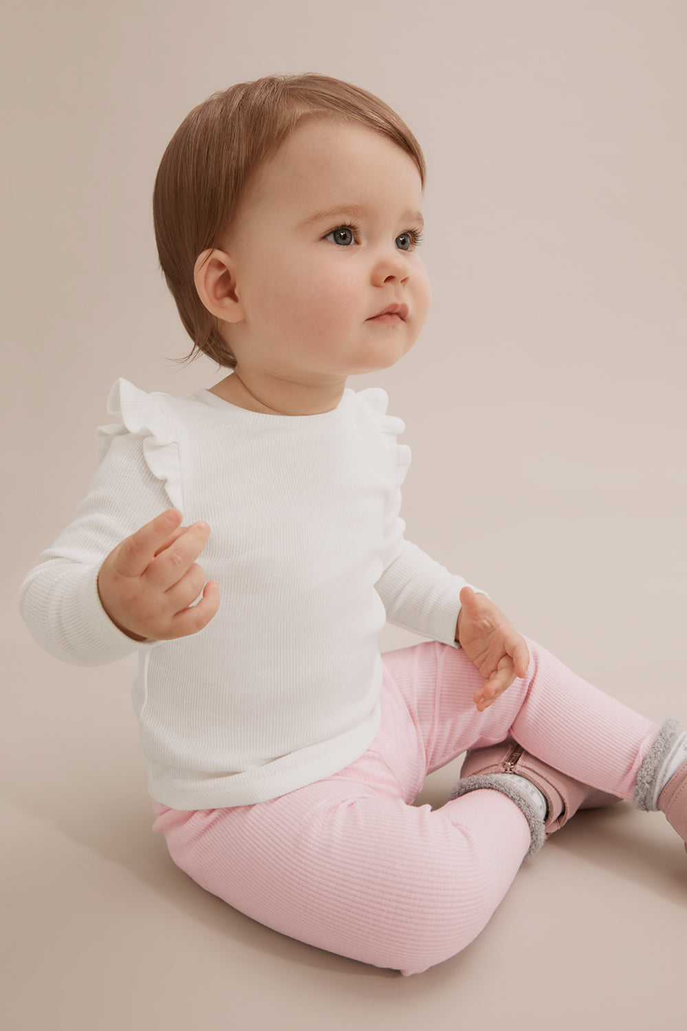 Polyester Soft Frill T-Shirt