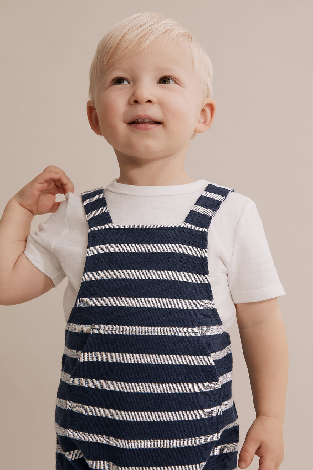 Cotton Unisex Stripe Overall