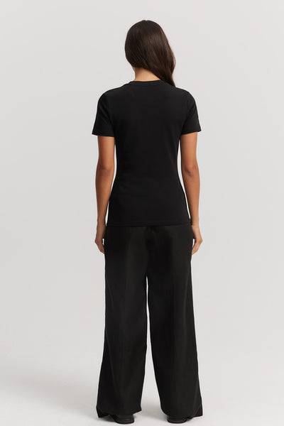 Australian Cotton Blend Fitted T-Shirt