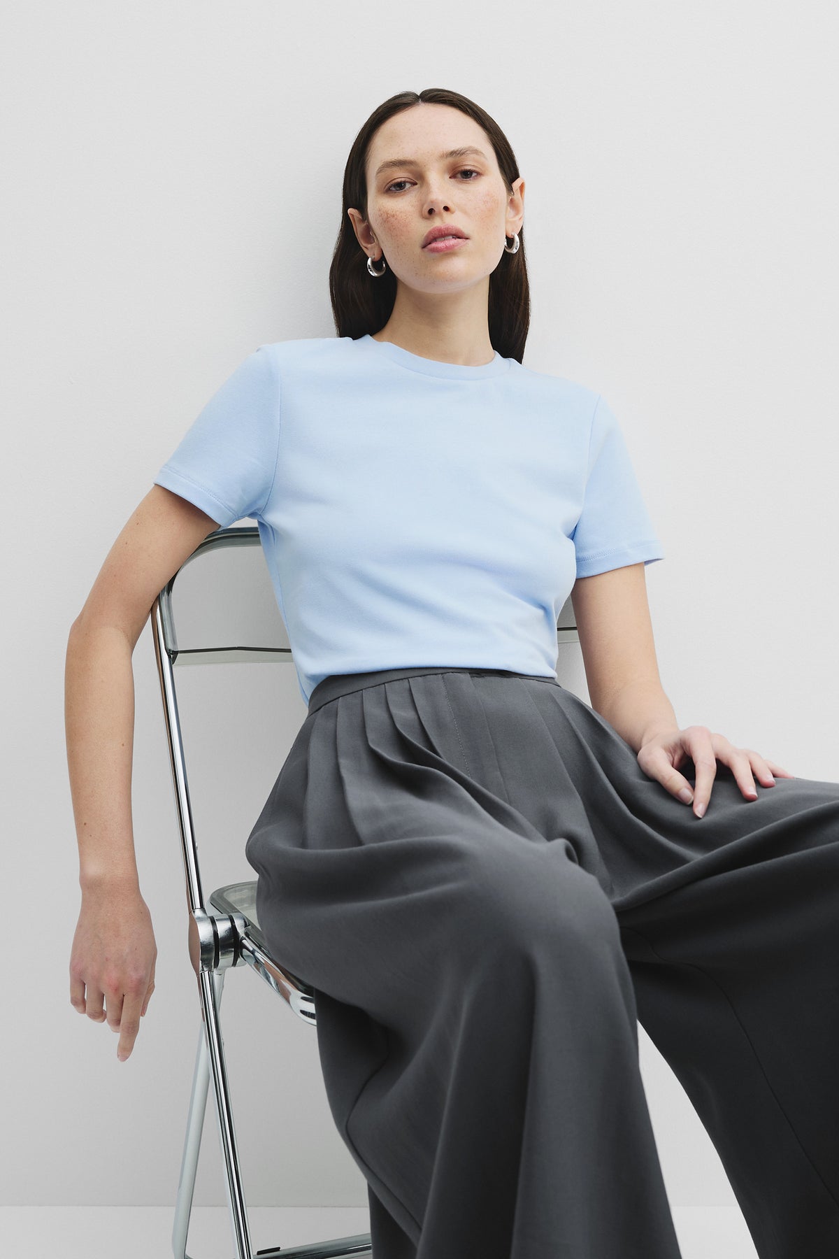 Australian Cotton Blend Fitted T-Shirt