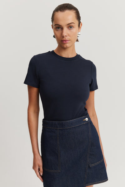 Australian Cotton Blend Fitted T-Shirt
