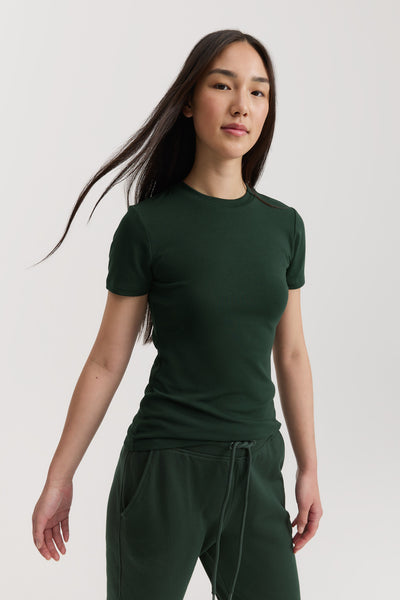 Australian Cotton Blend Fitted T-Shirt