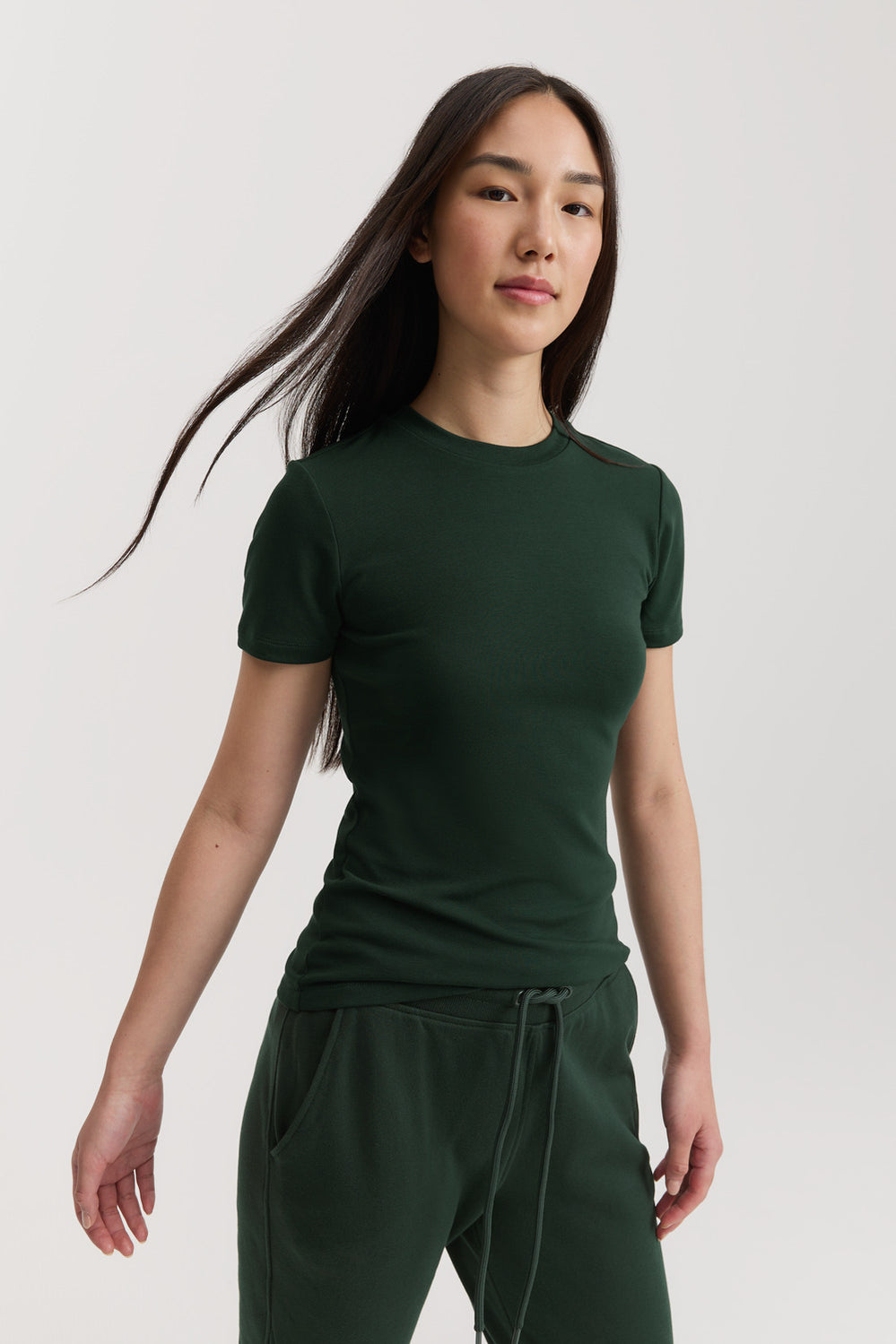 Australian Cotton Blend Fitted T-Shirt