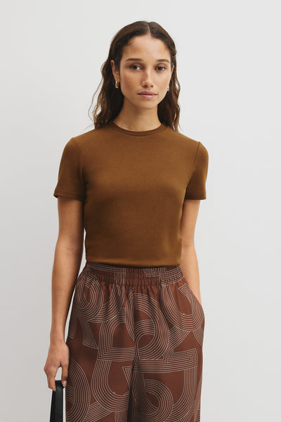 Australian Cotton Blend Fitted T-Shirt