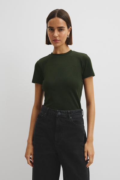 Australian Cotton Blend Fitted T-Shirt