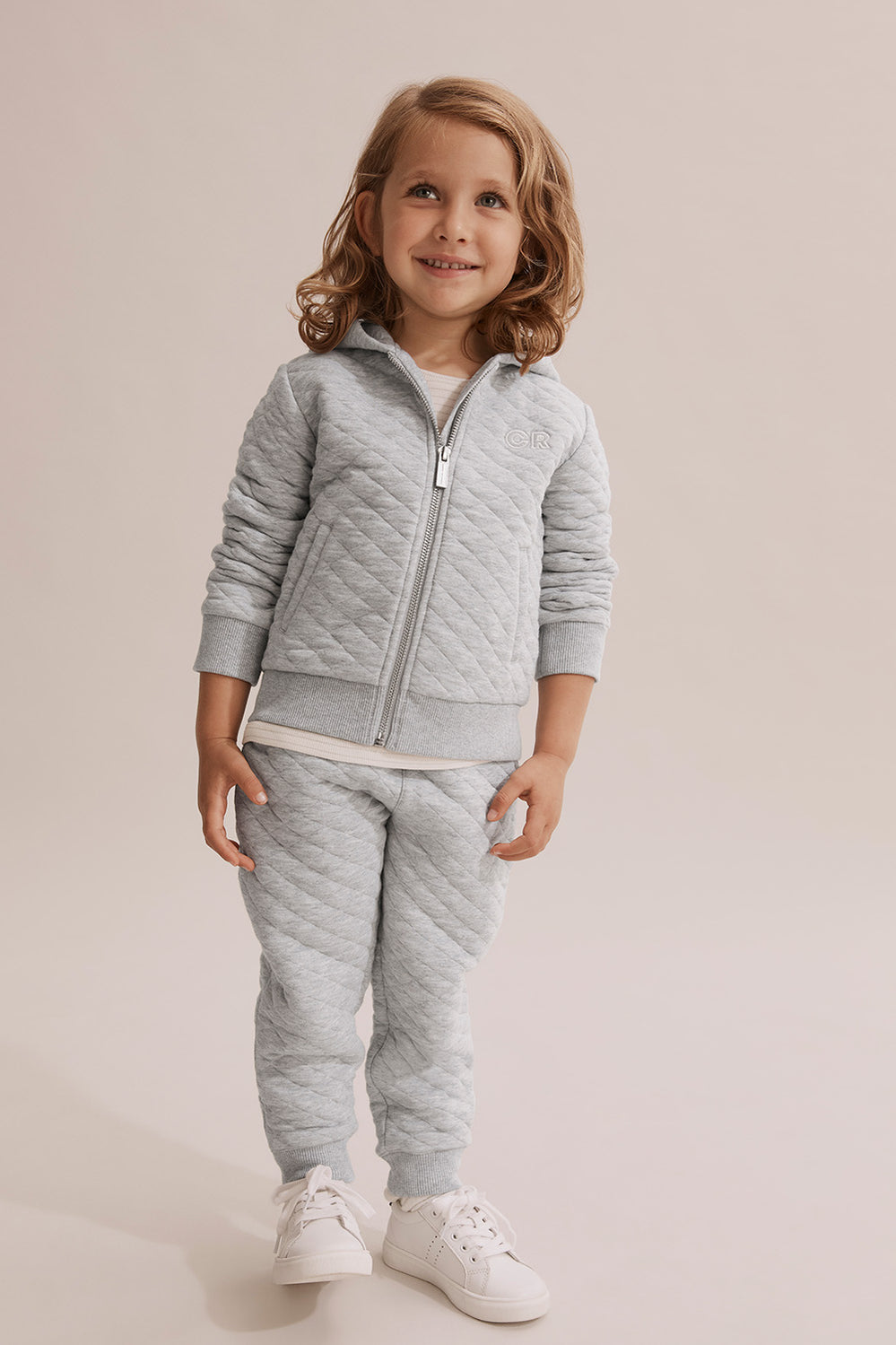 Cotton Quilted Hooded Sweat