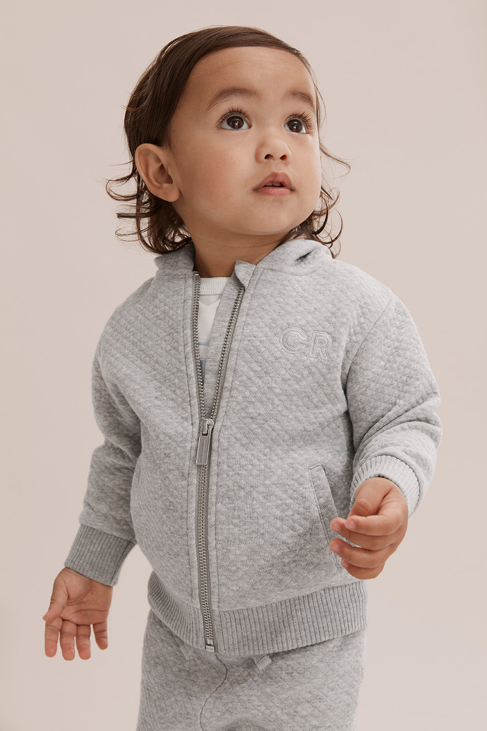 Cotton Quilted Hooded Sweat