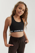 Teen Recycled Cotton Logo Crop