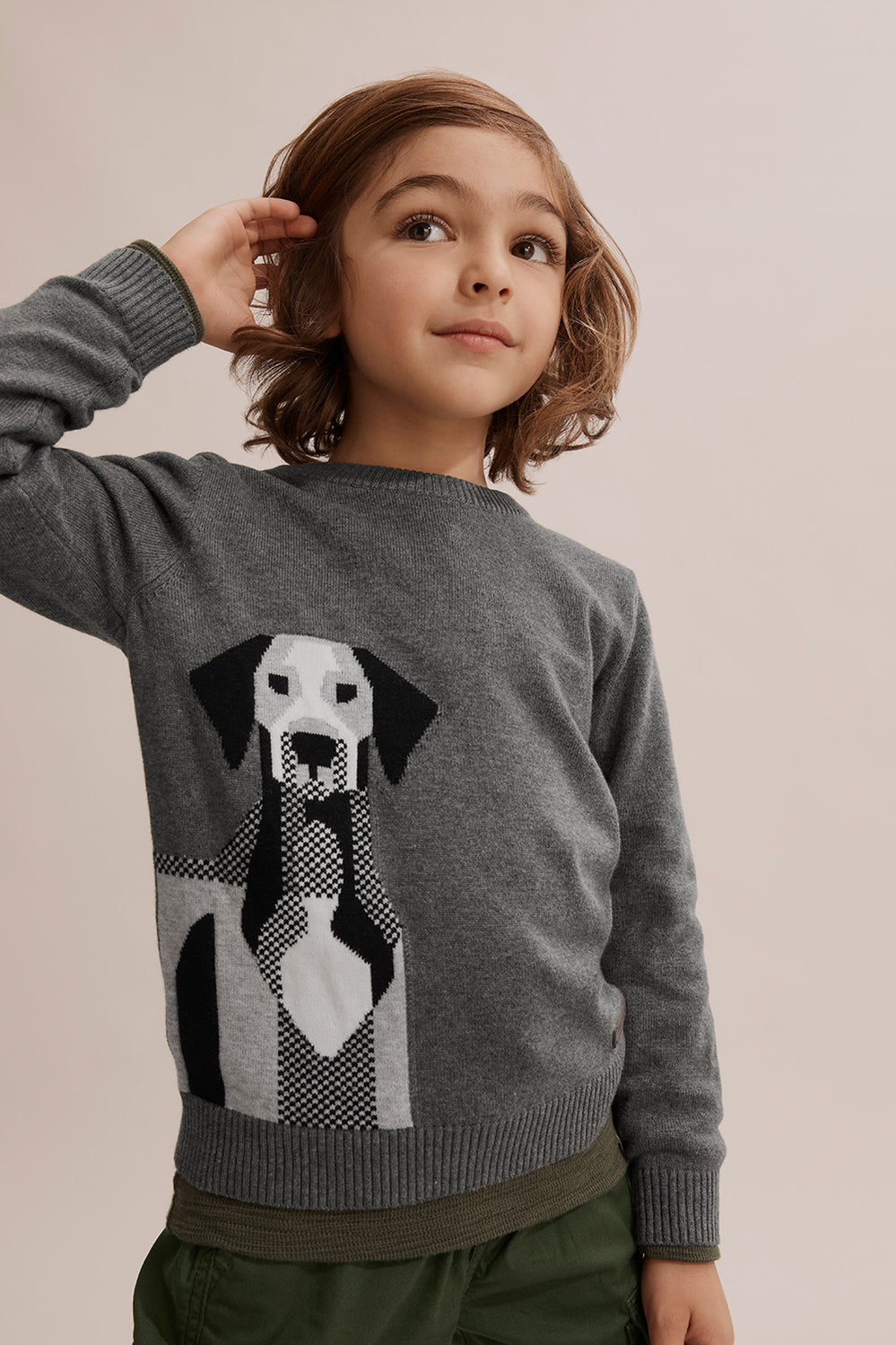 Dog Intarsia Knit