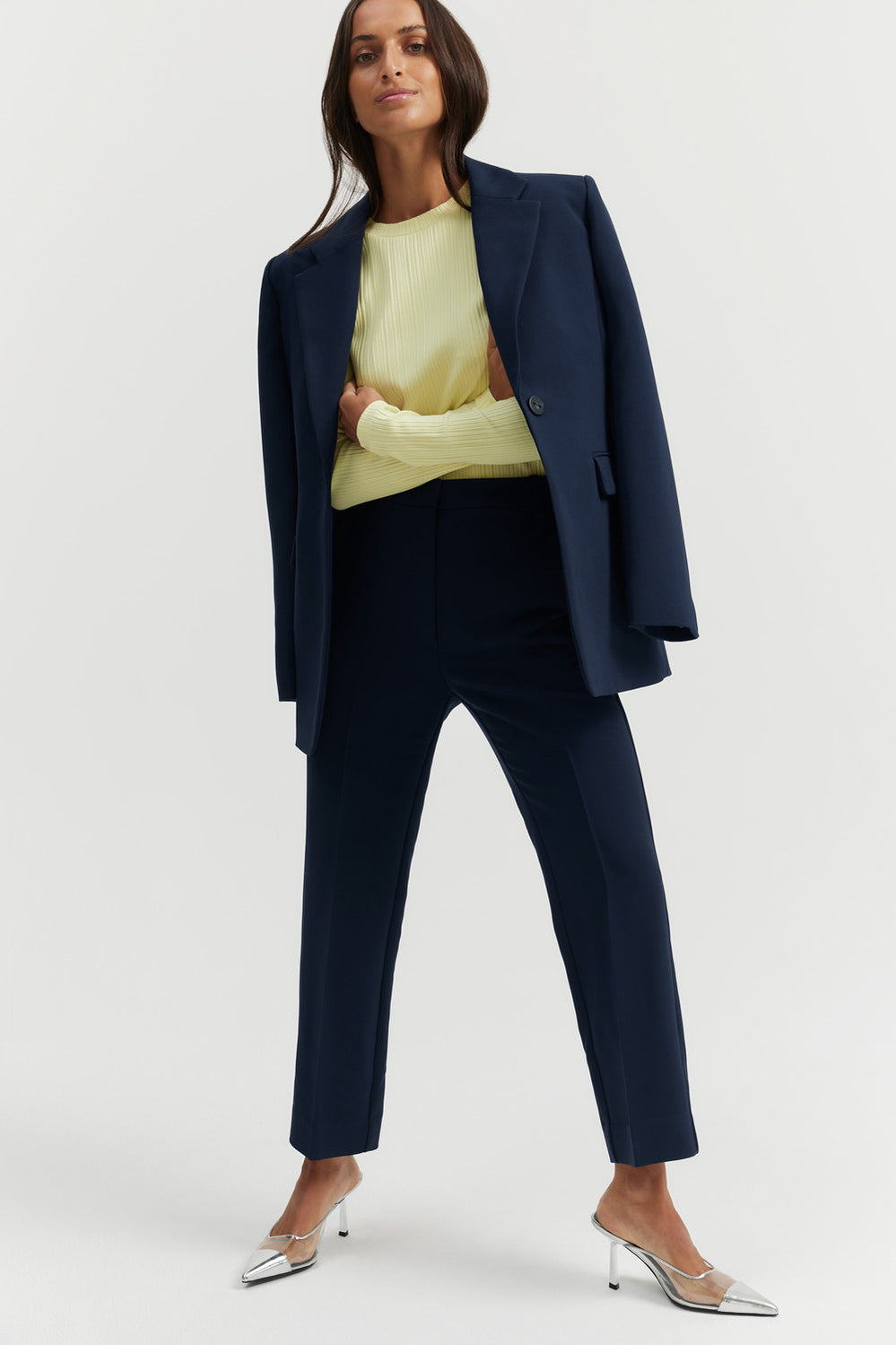 Structured Single-Breasted Blazer