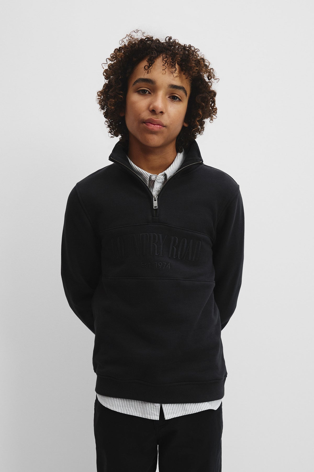 Teen Australian Cotton Heritage Half Zip Sweat