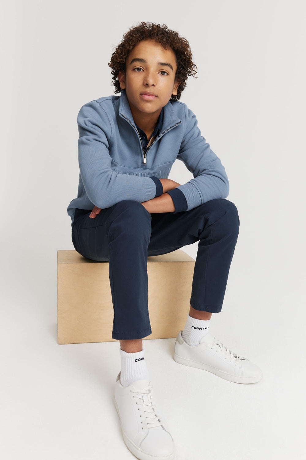 Teen Australian Cotton Heritage Half Zip Sweat