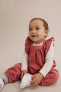 Corduroy Frill Jumpsuit