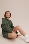 Teen Cotton Logo Hooded Sweat Dress