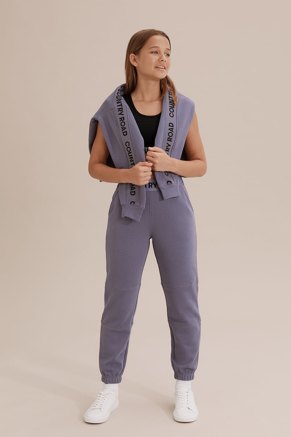 Teen Cotton Panel Logo Sweat Pant