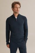 Wool Half Zip Knit