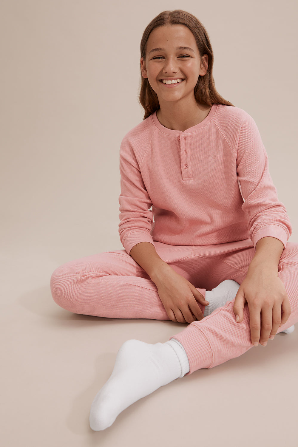 Teen Cotton Waffle Pyjama Set