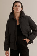 Nylon Large Collar Puffer