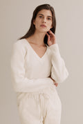 Spliced Rib Sleeve Knit